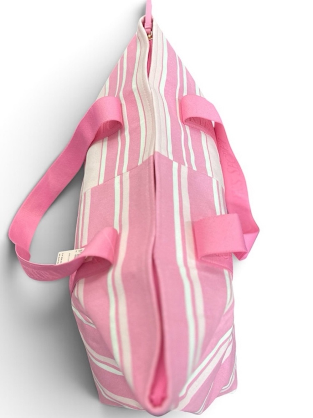 Victoria's Secret Pink & Cream Striped Tote Bag - Picture 5 of 9